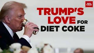 Trump's Diet Coke Button Returns To Oval Office, Sparking Health Debate | Trump 2.0 | India Today