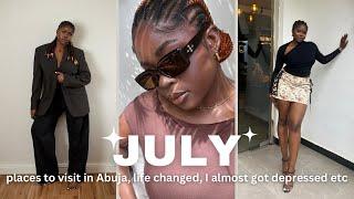 WHAT HAPPENED IN JULY?! Lagos got depressing, explored abuja, diy nail hack, surprise cake, etc.