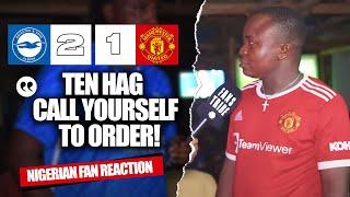 BRIGHTON 2-1 MANCHESTER UNITED ( Henry - NIGERIAN FAN REACTION) PREMIER LEAGUE 2024-25 HIGHLIGHTS