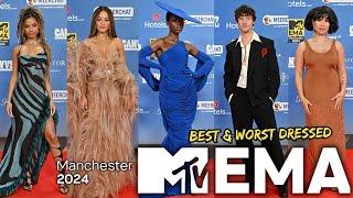 TOP 10 BEST & WORST DRESSED AT THE MTV EUROPE MUSIC AWARDS 2024! (EMAs)