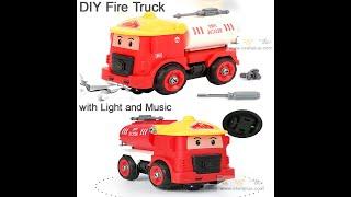 Ready Stock- Children toys DIY Assemble Fire Truck / Animal Trucks / Dinosaurs