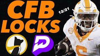 PRIZEPICKS CFB PLAYOFFS SATURDAY 12/21/24 - 6 FREE PICKS!!! - BEST PLAYER PROPS - COLLEGE BETS TODAY