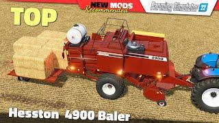 FS22 | Hesston 4900 Baler - Farming Simulator 22 New Mods Review 2K60