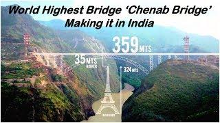 World Highest Railway Bridge Chenab Bridge