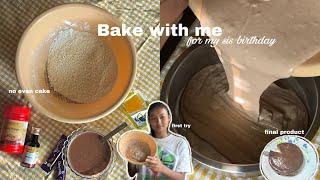 BAKE with me for my sister’s birthdayིྀ⟡ ݁₊ . baking for the first time ˚ .