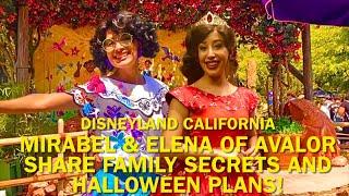 Mirabel and Elena of Avalor Share Family Secrets & Magical Halloween Plans at Disneyland! #disney