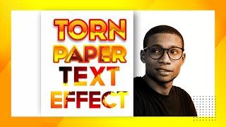 Torn Paper Text Effect with CorelDraw 2020 | Design Tuesday