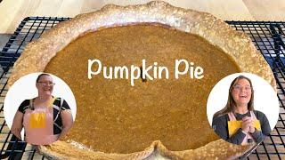 Pumpkin Pie/@AtHomewithMimiandKiki/Pies/Desserts