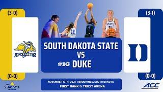 South Dakota State vs No. 16 Duke | NCAA Women's Basketball | 11.17.24