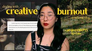  fighting to beat extreme creative burnout // weekend writing vlog