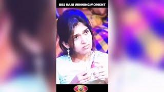 Emotional Raju Bigg Boss Tamil Season 5 Winning moment | Raju Jeyamohan BB5 Winner #shorts #BB5TAMIL