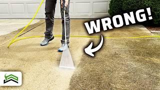 How To Pressure Wash A Concrete Driveway