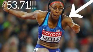 Shamier little 53.71 Dalilah Muhammad U.S Olympics women 400m