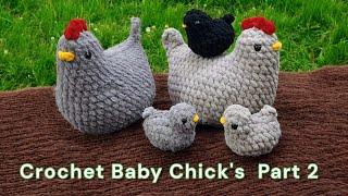 Crochet Baby Chicks Tutorial  | Part 2 of the Mama Chicken Series | Easy & Cute Pattern!