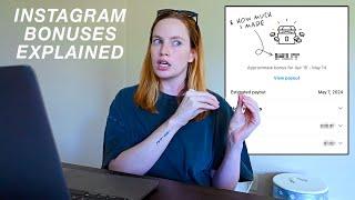 How To Make Money With Instagram Bonuses // Instagram Bonus Program EXPLAINED & how much I made