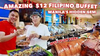 Incredible $12 Filipino Buffet -  Hidden Gem in Manila!