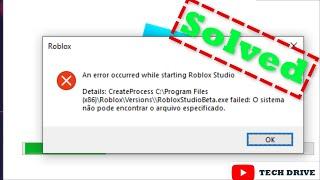 Fix Roblox Studio - An Error Occurred While Starting Roblox Studio in windows 7/8/10/11 (Solved)