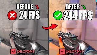 HOW TO BOOST FPS IN VALORANT TO THE MAX (Low End PC/Laptop)️