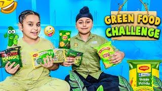 Eating Only Green Food For Full Day| @gursiratcheema