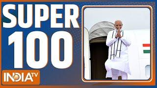 Super 100: PM Modi Visit Gujarat | Rahul Gandhi | Abu Azmi | CM Yogi On Holi | Arvind Kejriwal