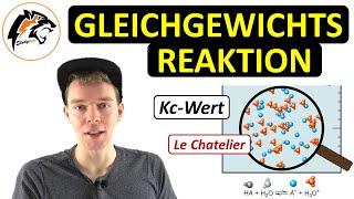 Chemisches Gleichgewicht – (Kc-Wert, MWG + Übungen) | NEU