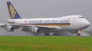 SPECTACULAR HEAVY VORTEX LANDINGS & TAKE OFFS |  Amsterdam Schiphol Airport