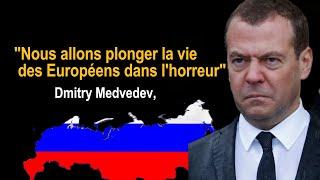 Medvedev - "Nous allons plonger la vie des Européens dans l'horreur"