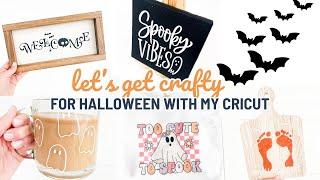 Let's Get Crafty For Halloween With My Cricut | 2024 Cricut Halloween Craft Ideas