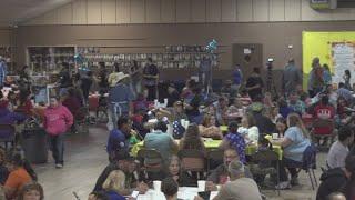 Annual Thanksgiving dinner for the community held at the American Legion