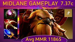  7.37c MTD Earthshaker |K+A-D - 15 KP - 73%| Mid Gameplay - Dota 2 Top MMR