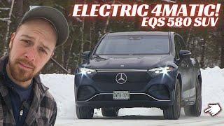 2023 Mercedes EQS 580 SUV REVIEW: A BRILLIANT WINTER DRIVE, WAIT UNTIL YOU SEE THE CABIN AFTER DARK!