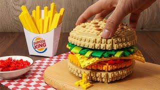 Testing A BREAKOUT LEGO BURGER Recipe | Stop Motion Cooking ASMR