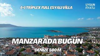 Didim Akbük'de 4+1 Artısı Olarak 1+0 Bir Dairesi Bulunan Eşyalı Triplex Villa