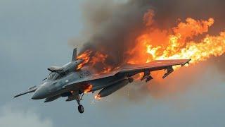 Just Happened, The first air combat between 15 US F-16s and 11 Russian SU-34s, see what happened!