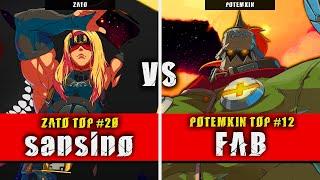 GGST | sansino (Zato) VS FAB (Potemkin) | Guilty Gear Strive High level gameplay