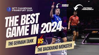 The Best Game in 2024 | Patrick Franziska vs Darko Jorgic | WTT Frankfurt 2024 | Highlights in 4K