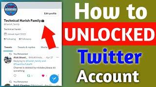 How to Unlock Twitter account | how to protect Twitter account | Twitter lock option remove kare