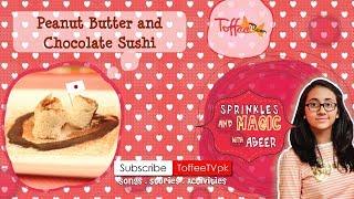 Peanut Butter and Chocolate Sushi Sprinkles and Magic style