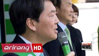 Ahn Cheol-soo promotes his pledges in Gyeongsangnam-do Province
