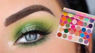 Juvia's Place Culture Palette | Green Halo Eyeshadow Tutorial