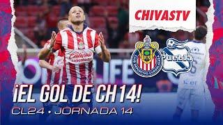 ¡GOOL DE CHICHARITO! ¡Hernández marcó el primero! | Chivas vs Puebla | J14 Clausura 2024