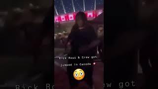 Rick Ross & his crew gets jumped by OVO members in Canada 