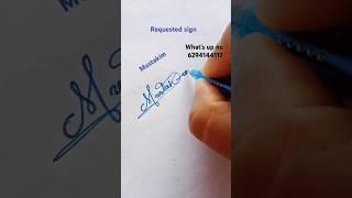 Mustakim #sign your dream #sign #signature #art #autograph #calligraphy #youtubeshorts .