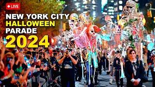  LIVE New York City Halloween Parade 2024  NYC 51st Greenwich Village Halloween Parade 