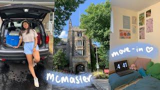 COLLEGE MOVE IN VLOG 2021 + ROOM TOUR  McMaster University | Allie C.