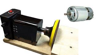 Powerful Disk Sander from DC Motor