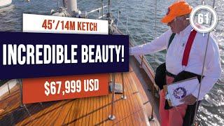 $67,900 Gorgeous Bluewater Sailboat for Sale - EP 61 #sailboatforsale #sailboattour