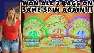 JACKPOT!!! GOT SOOO LUCKY!!! WON ALL 3 BAGS AT ONCE!!!