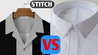 How to Cut and Sew Camp Collar VS Shirt Collar #campcollar #vintage #shirts #tutorial