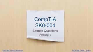 SK0-004 Practice Test Dumps